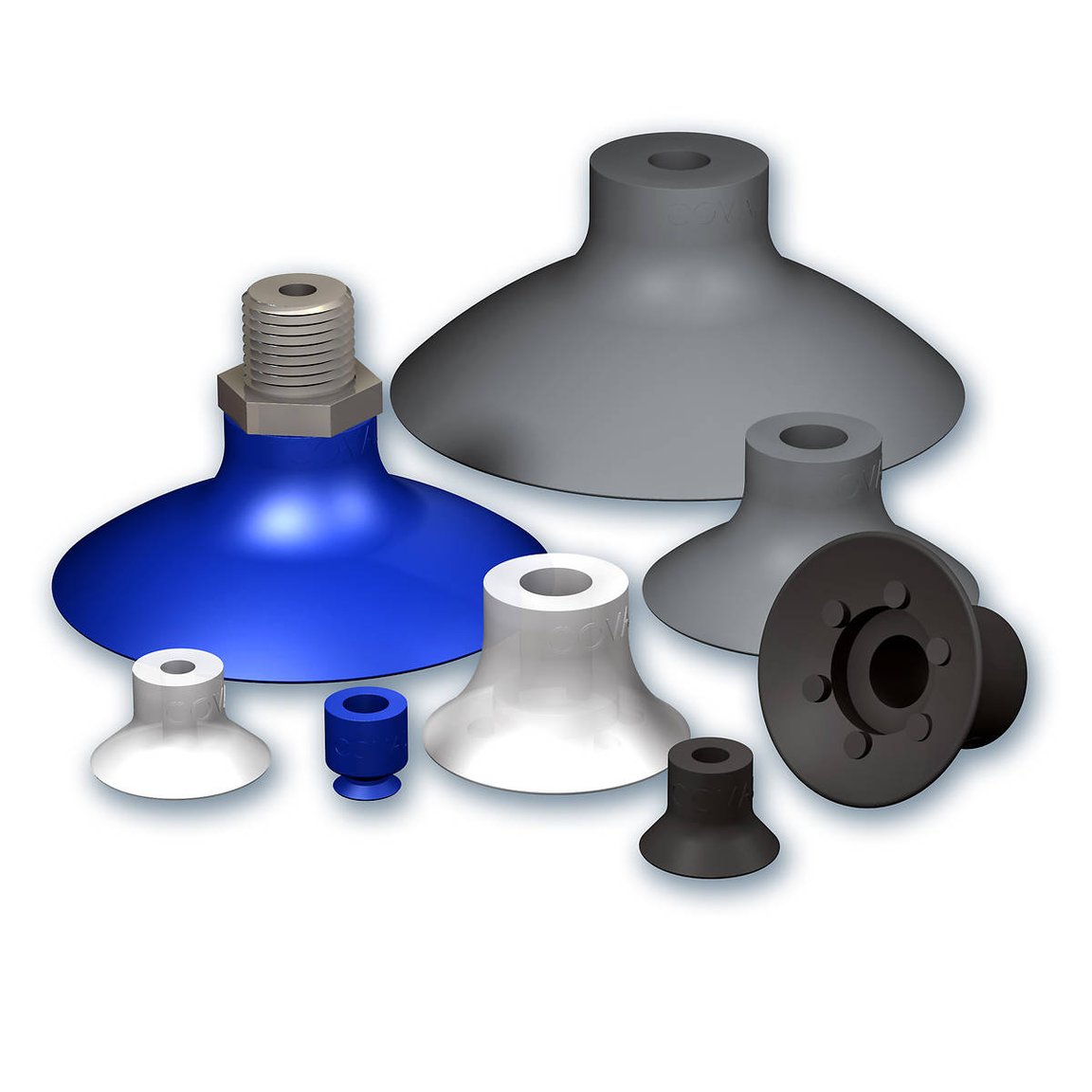 Flat Suction Cups Ø 8 to 75 mm, VP series