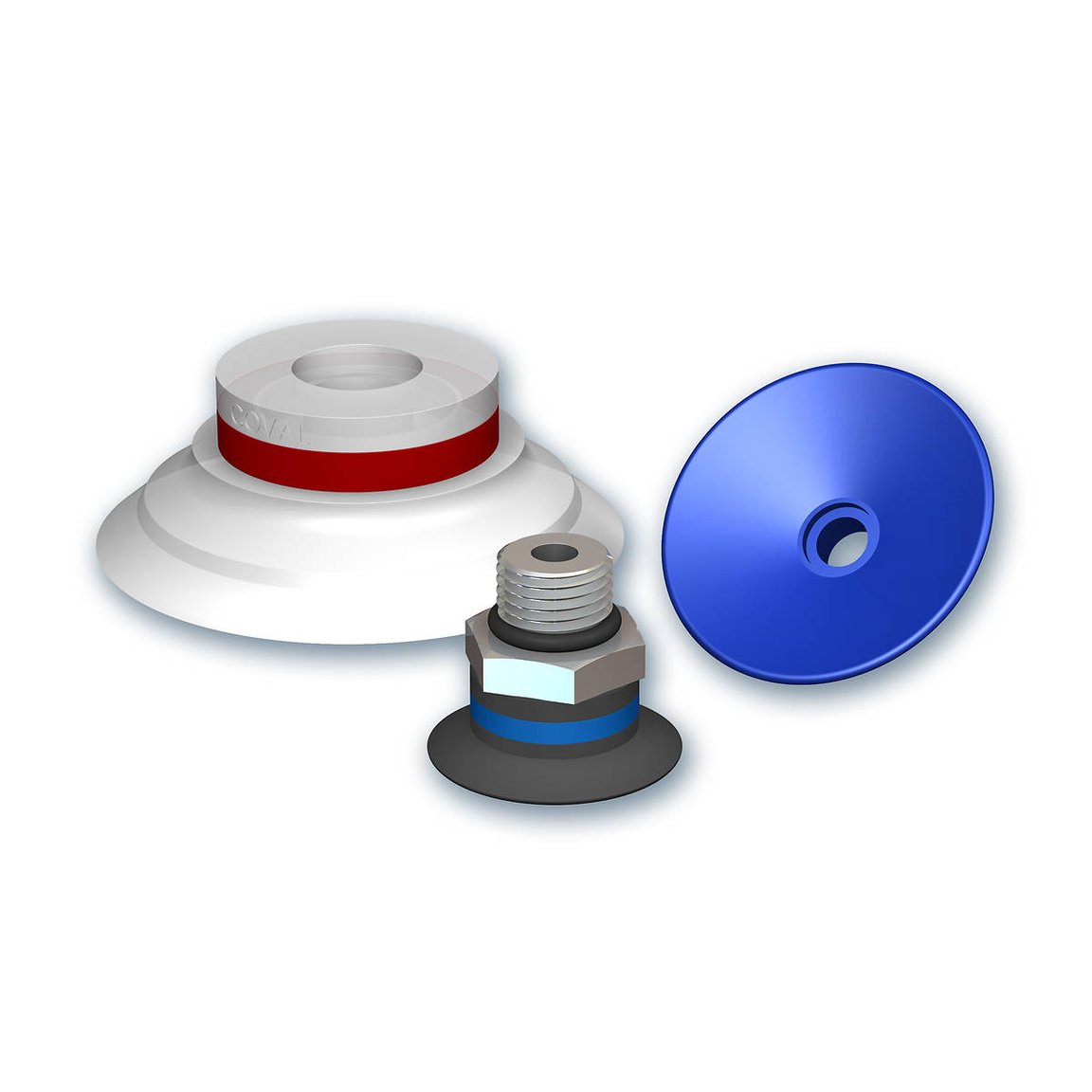 Flat Suction Cups Ø 6 to 50 mm, VPU series