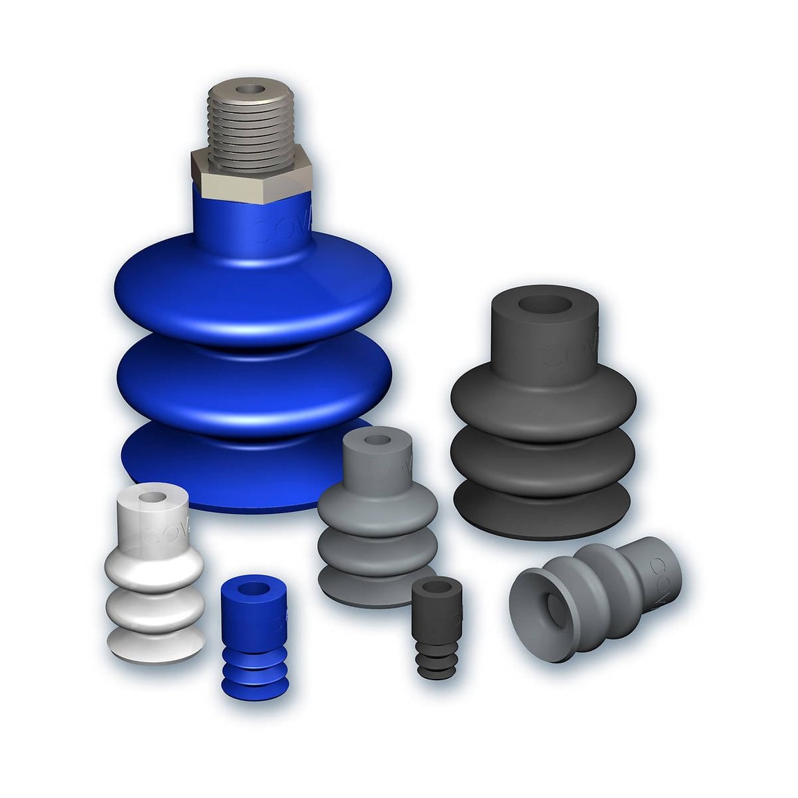 Suction Cups with 2,5 Bellows Ø 5 to 88 mm, VS series - 6