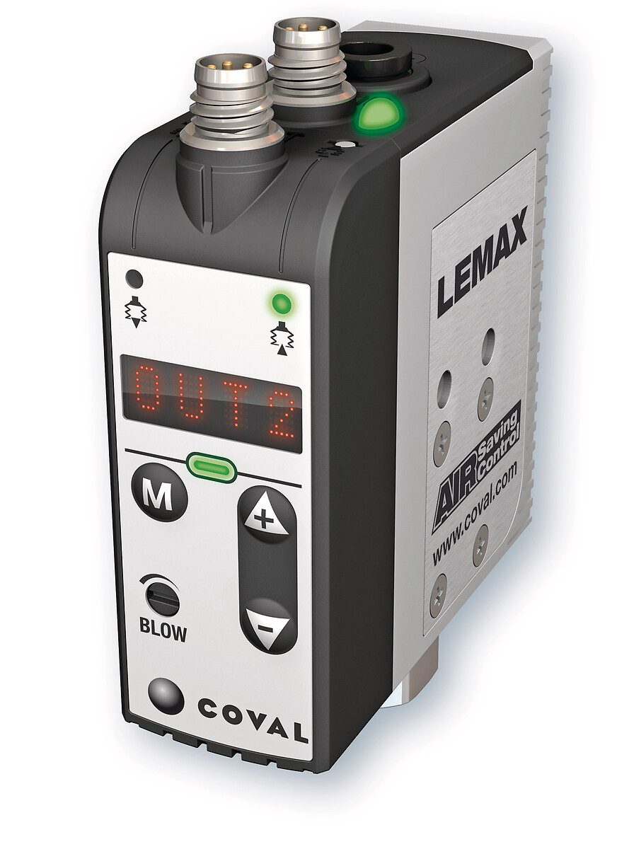 "Integrated Mini-vacuum Pumps with ""ASC"" (Air Saving Control), LEMAX series"