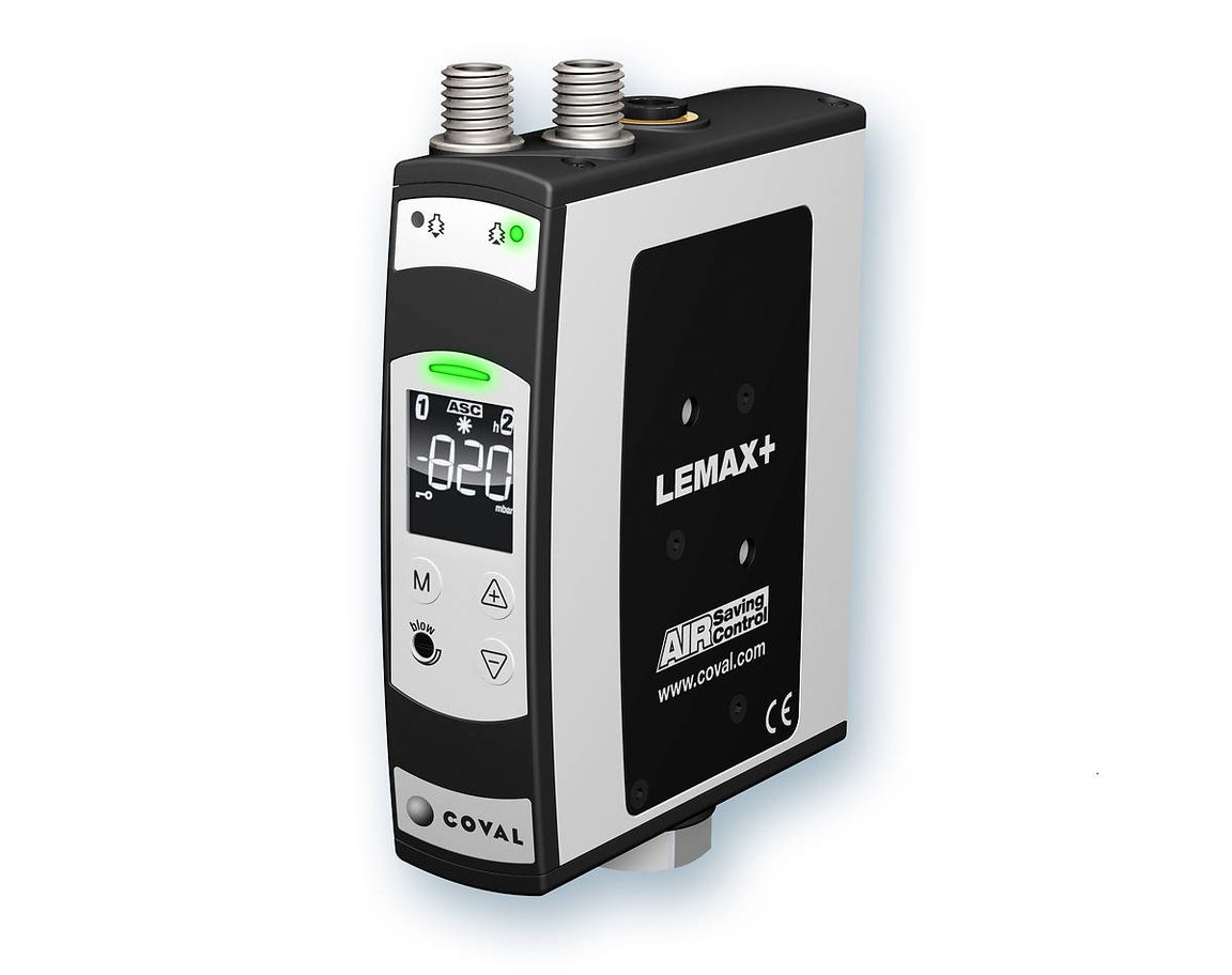 Compact, High Flow Vacuum Pump with "ASC" (Air Saving Control) LEMAX+ series