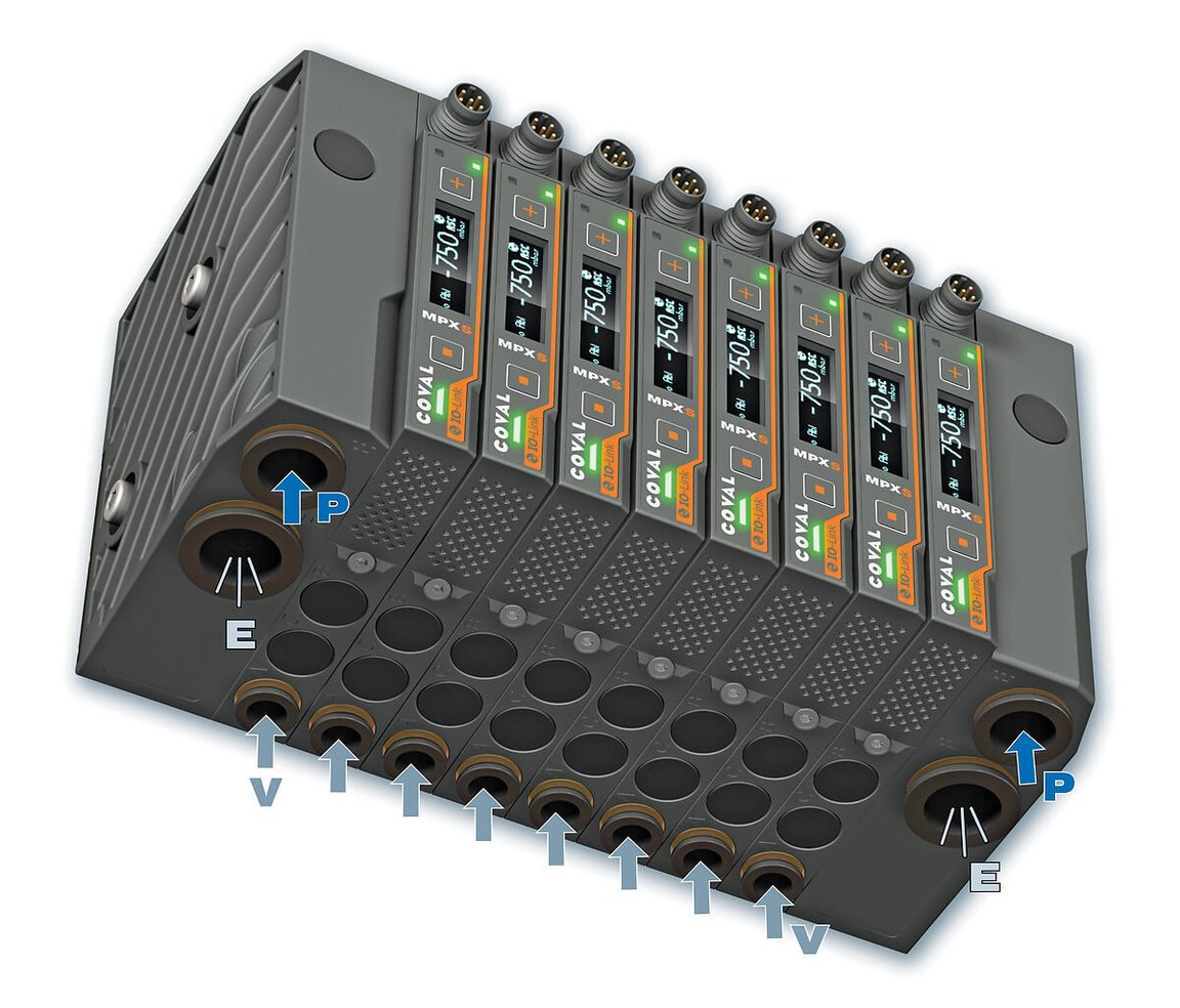 Micro pompe per vuoto pilotate comunicanti, serie MPXS - 4
