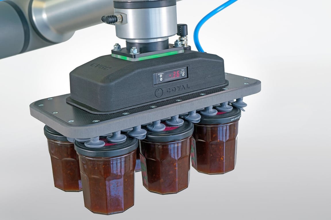 CARBON-Flächengreifer mit integriertem Vakuumerzeuger: CVGC_M2 - 15