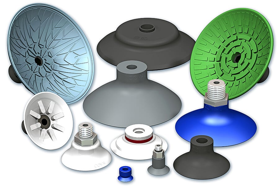 Round flat suction cups