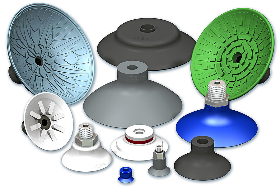 Round flat suction cups