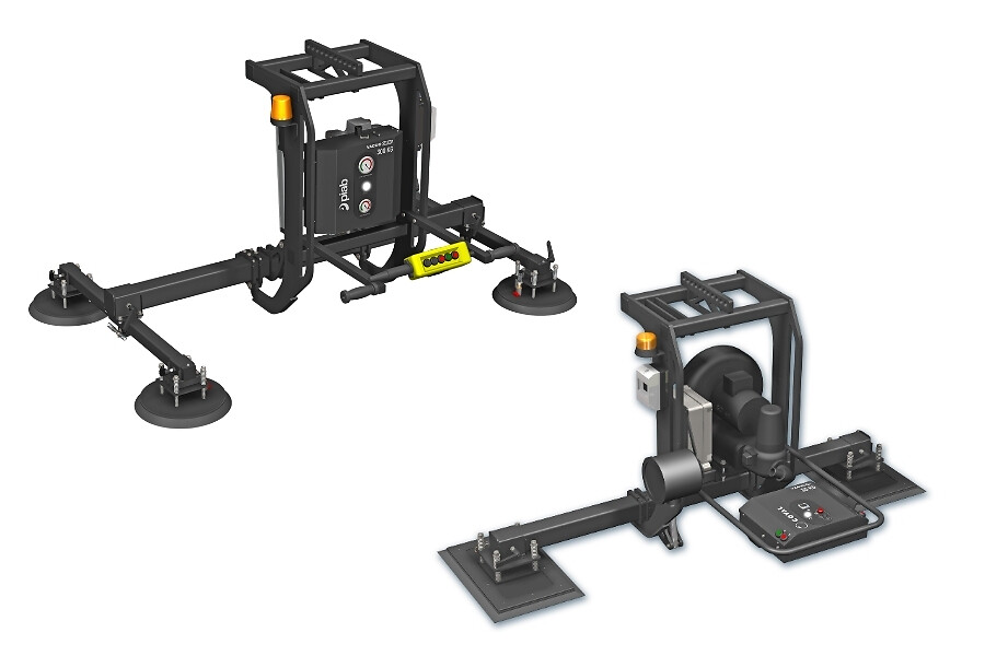 Vertical vacuum lifting devices